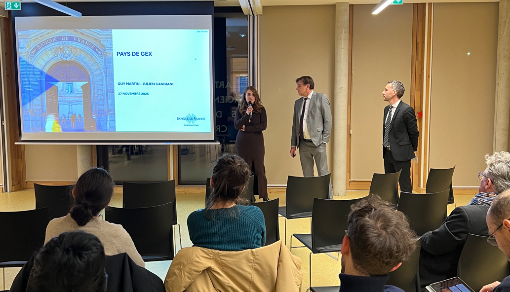 Conférence de la Banque de France : découvrez les données économiques du Pays de Gex
